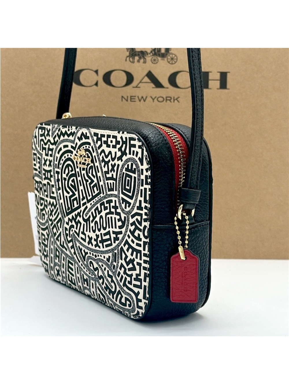 COACH Disney Mickey
Mouse x Keith Haring Mini
Leather Camera Bag - Picture 8 of 16